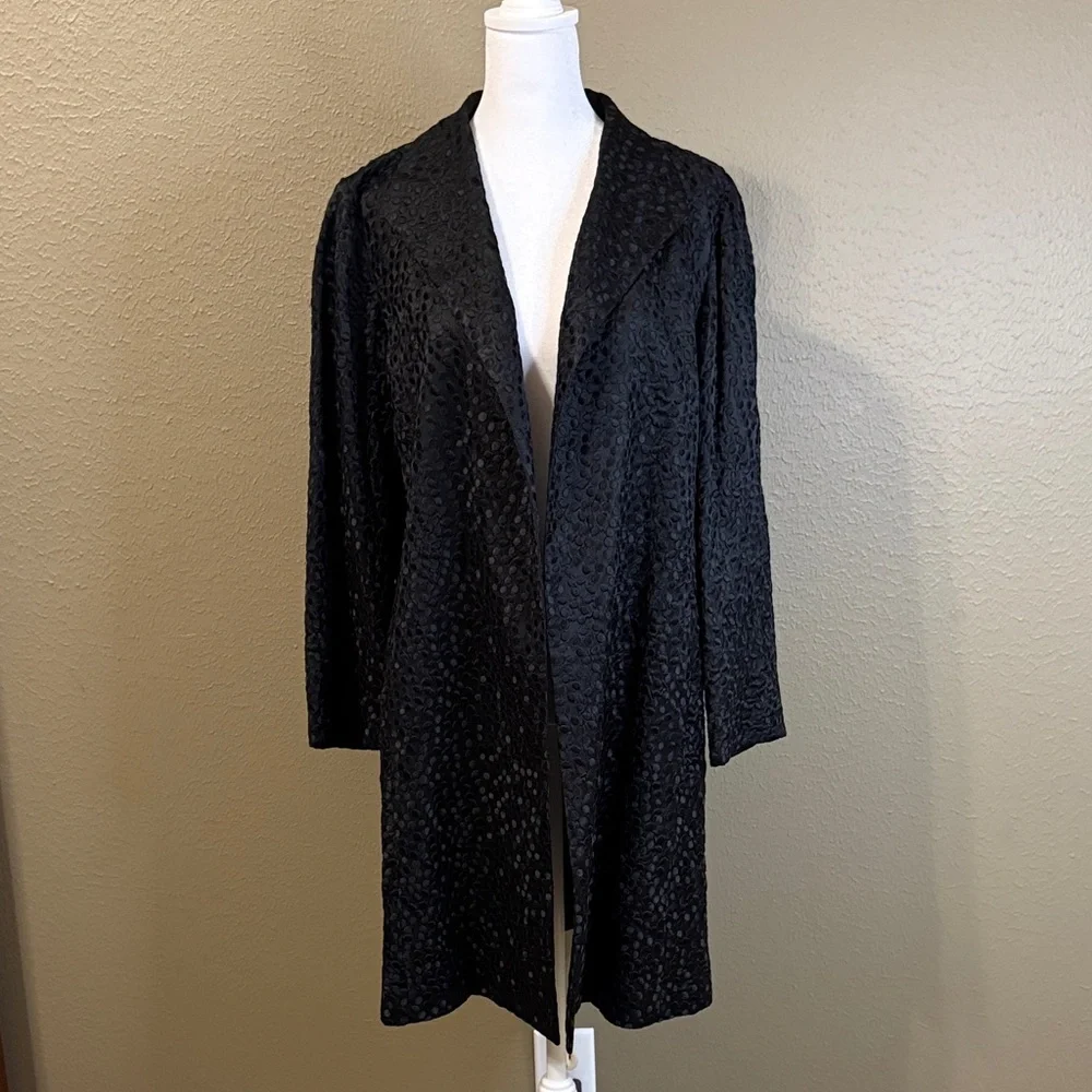 Eileen Fisher Black Textured Jacket